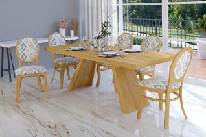 Stół rozkładany PLANK 90x160-210 cm ( buk - dąb ) - BOMAR MEBLE