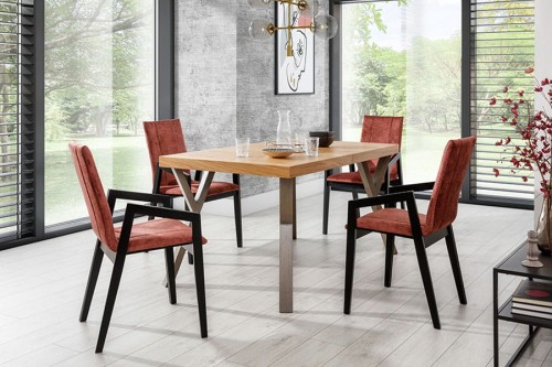 Stół rozkładany SEED 90x140-290 cm ( buk - dąb ) - aranżacja