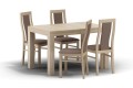Stół rozkładany 012 80x120-220 cm ( buk - dąb ) - zestaw 1