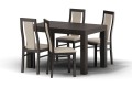 Stół rozkładany 012 80x120-220 cm ( buk - dąb ) - zestaw 1