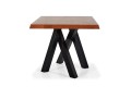 Stół ZANGO 90x160 cm ( dąb ) - bryła, bok