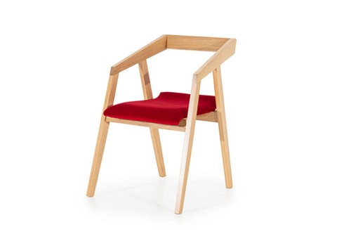 Krzesło BALTIC ( buk, dąb ) - bryła, front, bok