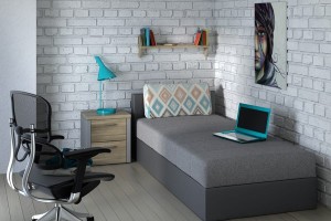 Tapczan KACPER 100x210 cm - BOMAR MEBLE