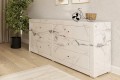 Komoda lustrzana z 6 szufladami Kolekcja Marble LKM-6 ( biały marmur ) - aranżacja