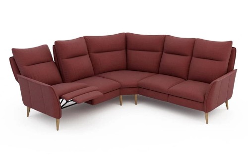 Narożnik INES 2RF-TRE-2 ( relaks manualny ) - bryła, front, bok