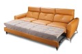 Sofa nowoczesna LOFT 3F - bryła, front, bok, funkcja spania