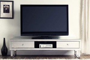 Szafka lustrzana RTV 2 LSRTV - Kolekcja Graf&Mirror ( szkło srebrne ) 