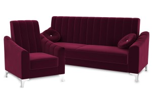 Komplet wypoczynkowy MARCO ( kanapa z funkcją spania z dwoma fotelami ) - WERXAL