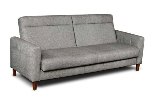 Kanapa VEGA ( z funkcją spania i pojemnikiem ) - bryła, front, bok