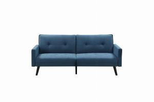 CORNER sofa rozkładana z funkcją narożnika niebieska (2p=1szt)