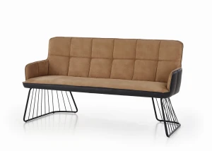 L1 sofa jasny brąz / czarny (2p=1szt)