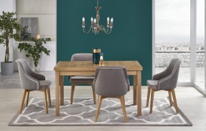 TIAGO 2 stół rozkładany 140-220/80 blat: dąb riviera, nogi: dąb riviera (3p=1szt)