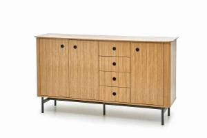 SMART komoda KM-1 dąb naturalny/czarny (1p=1szt)
