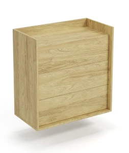MOBIUS KOMODA 3S korpus: hikora naturalna, fronty - hikora naturalna (1p=2szt)