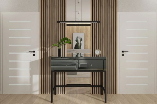 Konsola lustrzana LKG - Kolekcja Graf&Mirror ( szkło grafitowe )