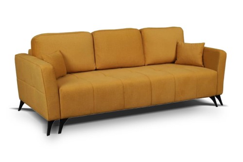 Kanapa RIO 3DL ( z funkcją spania i pojemnikiem ) - bryła, front, bok