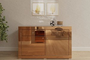 Komoda lustrzana miedziana Duo kolekcja Antique&Copper LKMS-2+2