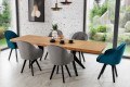 Stół rozkładany VERO 90x160-240 cm - krzesła ROXI - aranżacja