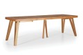 Stół rozkładany NATAN 90x140-275 cm ( buk - dąb ) - bryła, rozłożony, wspornik drewniany
