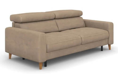 Sofa GOYA 3F ( funkcja spania typu stelaż włoski ) - bryła, front, bok