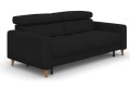 Sofa GOYA 3F ( funkcja spania typu stelaż włoski ) - bryła, front, bok
