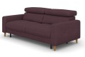 Sofa GOYA 3F ( funkcja spania typu stelaż włoski ) - bryła, front, bok