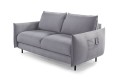 Sofa LUKKA 2F ( z funkcją spania, bok prawy z kieszenią )