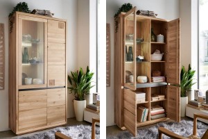 Witryna II-L WZ-0159-6601 - dziki dąb olejowany 