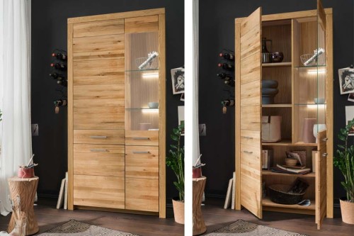 Witryna II-P WZ-0169 - lity dąb olejowany