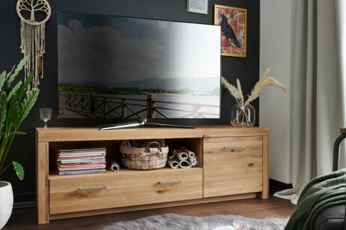 Komoda RTV II WZ-0169 - lity dąb olejowany