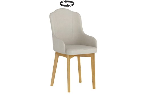 Krzesło obrotowe QUEEN ( buk, dąb ) - BOMAR MEBLE