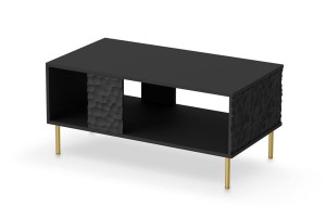Ława BULLET LAW-1 czarna, nogi złote 