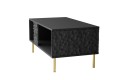 Ława BULLET LAW-1 czarna, nogi złote