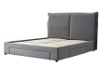 Łóżko sypialniane BECKY 160 cm, jasny popielaty