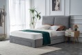 Łóżko sypialniane BECKY 160 cm, jasny popielaty