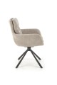 Krzesło K495 - funkcja obracania, materiał: tkanina beżowy - ODIN 28 / stal malowana proszkowo