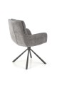 Krzesło K495 - funkcja obracania, materiał: tkanina popielaty - ODIN 15 / stal malowana proszkowo