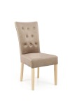 Krzesło VERMONT - dąb miodowy, tapicerka MONOLITH 09 ( beżowy )