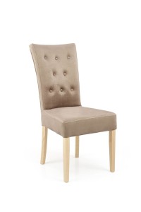 Krzesło VERMONT - dąb miodowy, tapicerka MONOLITH 09 ( beżowy )
