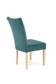 Krzesło VERMONT - dąb miodowy, tapicerka 37 ( ciemny zielony )