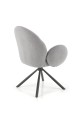 Krzesło obrotowe K498 - popielaty, noga metalowa czarna