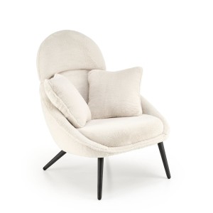 Fotel wypoczynkowy MERRY - kremowy