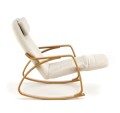 Fotel wypoczynkowy PRIME z funkcją kołyski - beżowy