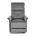 Fotel SEMIR z funkcja elektrycznego rozkładania, gniazdo USB - popielaty