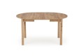 Stół rozkładany RINGO kolor blat dąb craft, nogi - dąb craft (102-142x102x76 cm)