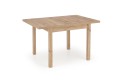 Stół rozkładany TIAGO KWADRAT 90-125/90 blat: dąb craft, nogi: dąb craft