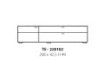 Komoda RTV TENERA DUŻA TE-220102 - ZAKOR
