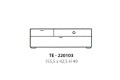 Komoda RTV TENERA MAŁA TE-220103 - ZAKOR