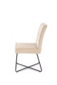 Krzesło K534 - nogi - czarne, siedzisko - beżowe VARDO 28
