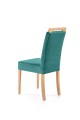 Krzesło CLARION - dąb miodowy, tapicerka MONOLITH 37 ( c. zielony )